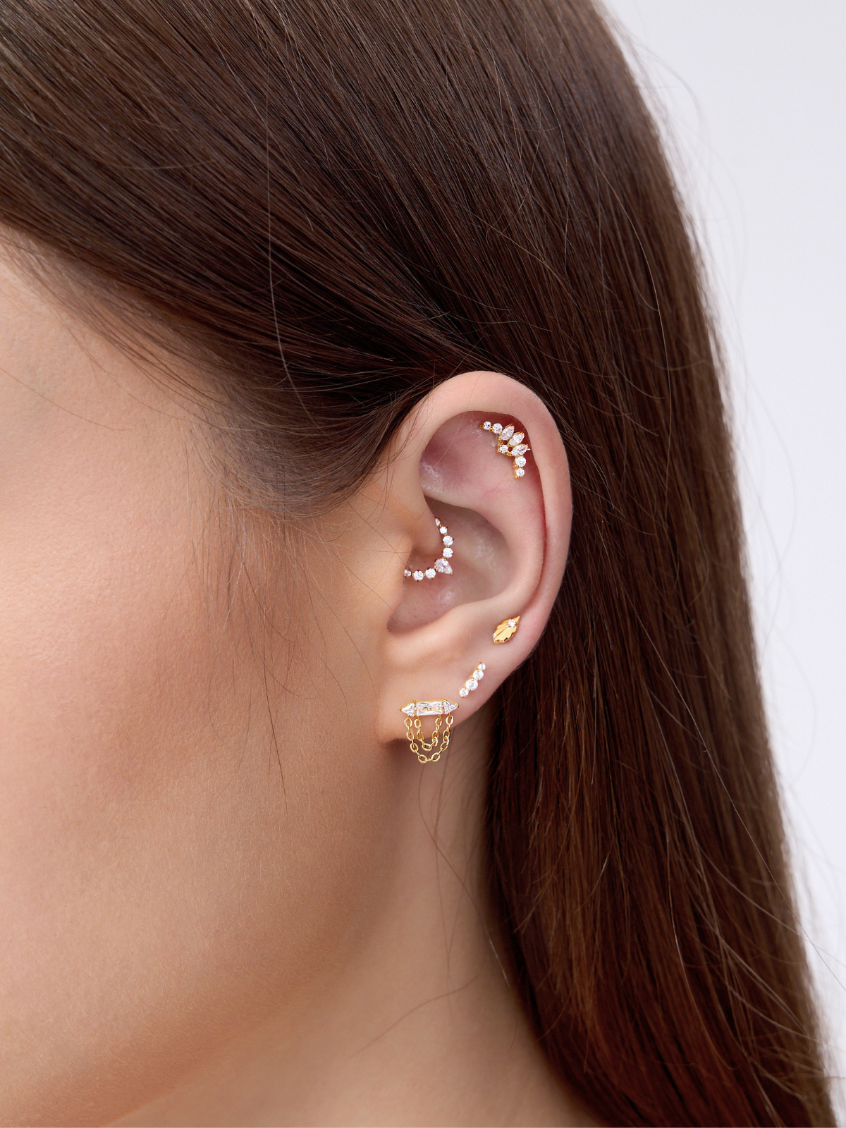 Empress Gem Titanium Flat Back Stud (Single)