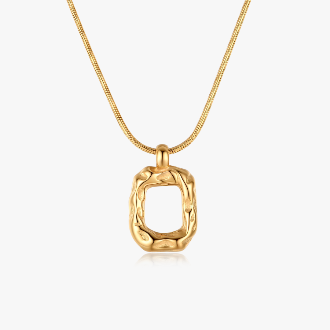 Heidi Organic Rectangle Pendant