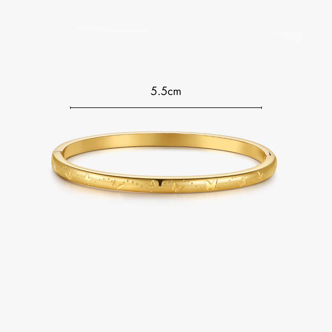 Butterfly Stacker Cuff Bangle Bracelet