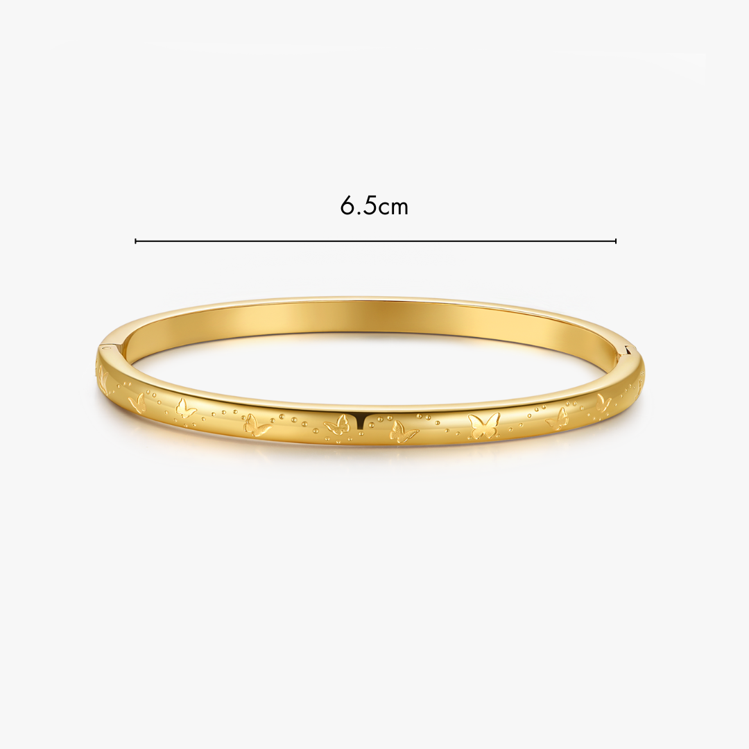 Butterfly Stacker Cuff Bangle Bracelet