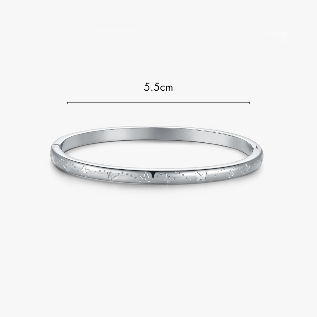 Butterfly Stacker Cuff Bangle Bracelet