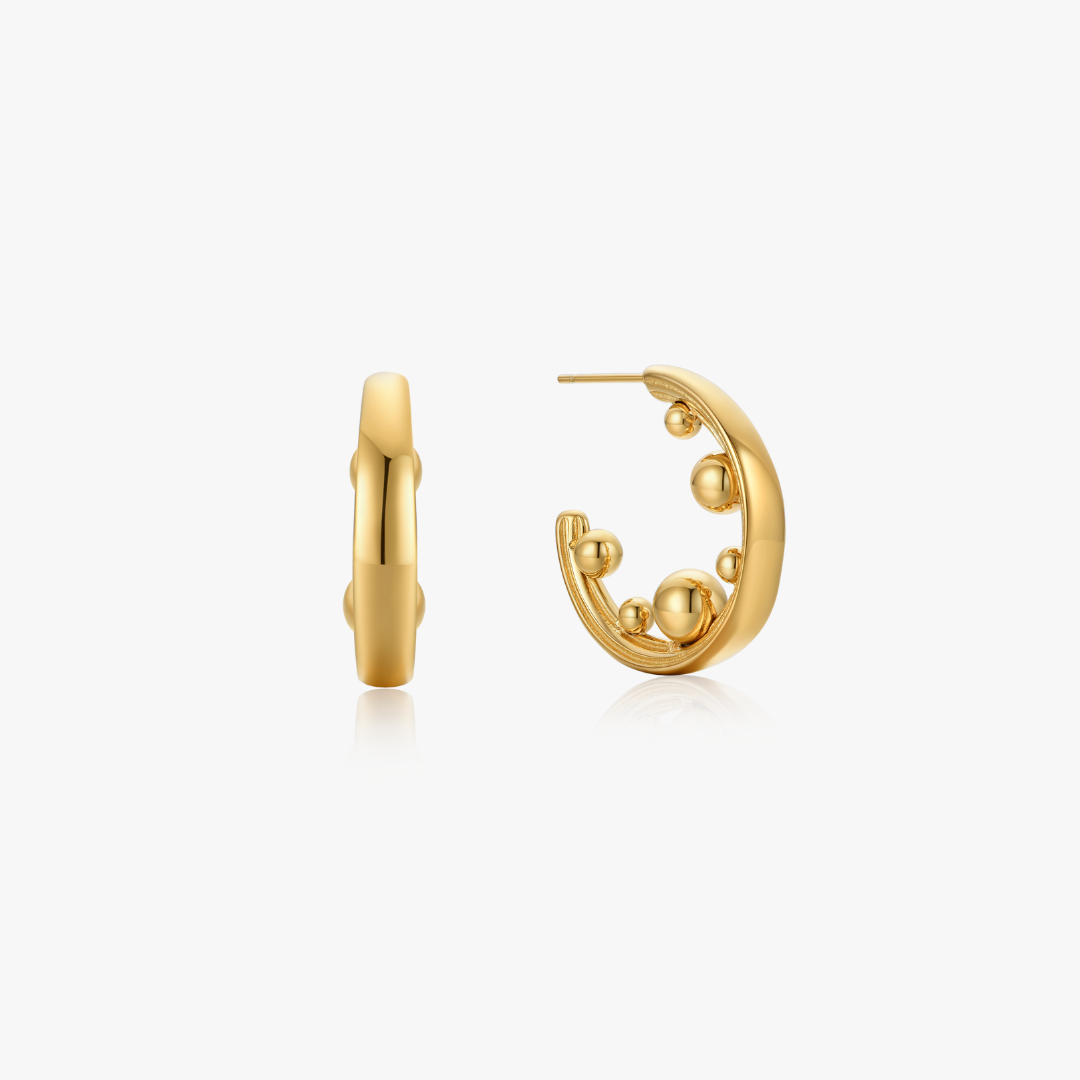 Mira Bold Sphere Hoops