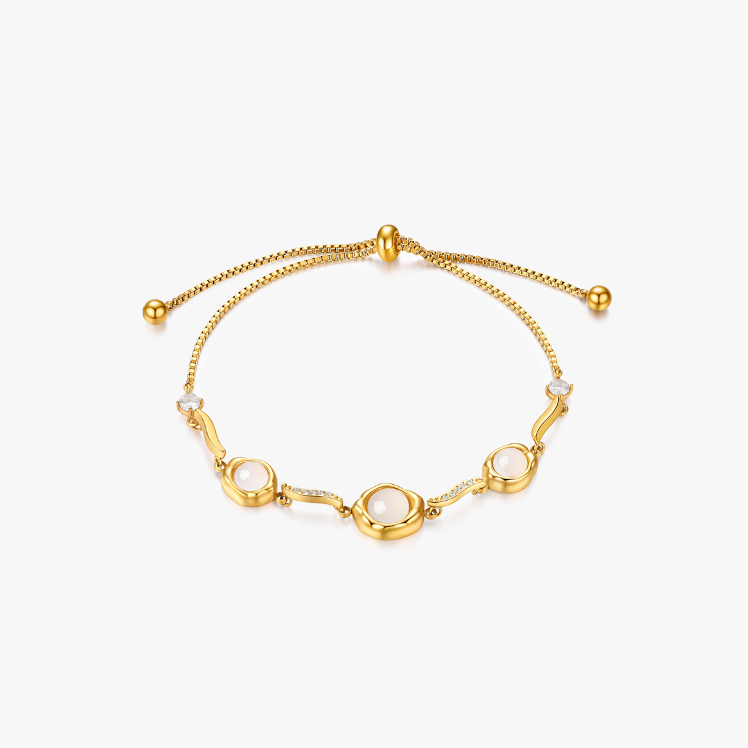 Anna Trio Gem Adjustable Bracelet
