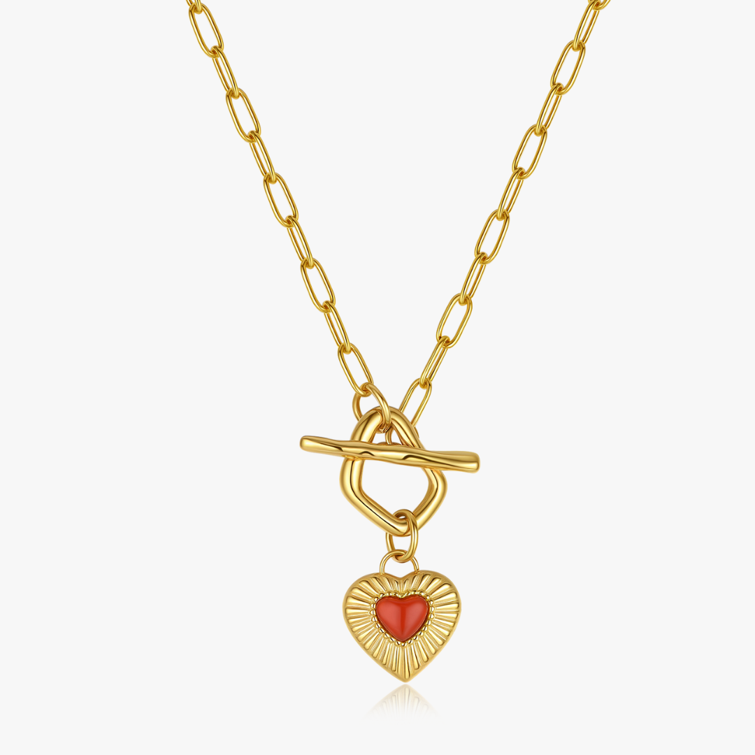 Sunburst Heart Necklace