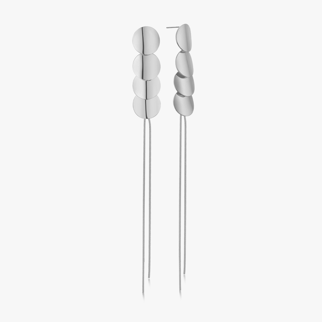 Alina Drop Disk Earrings