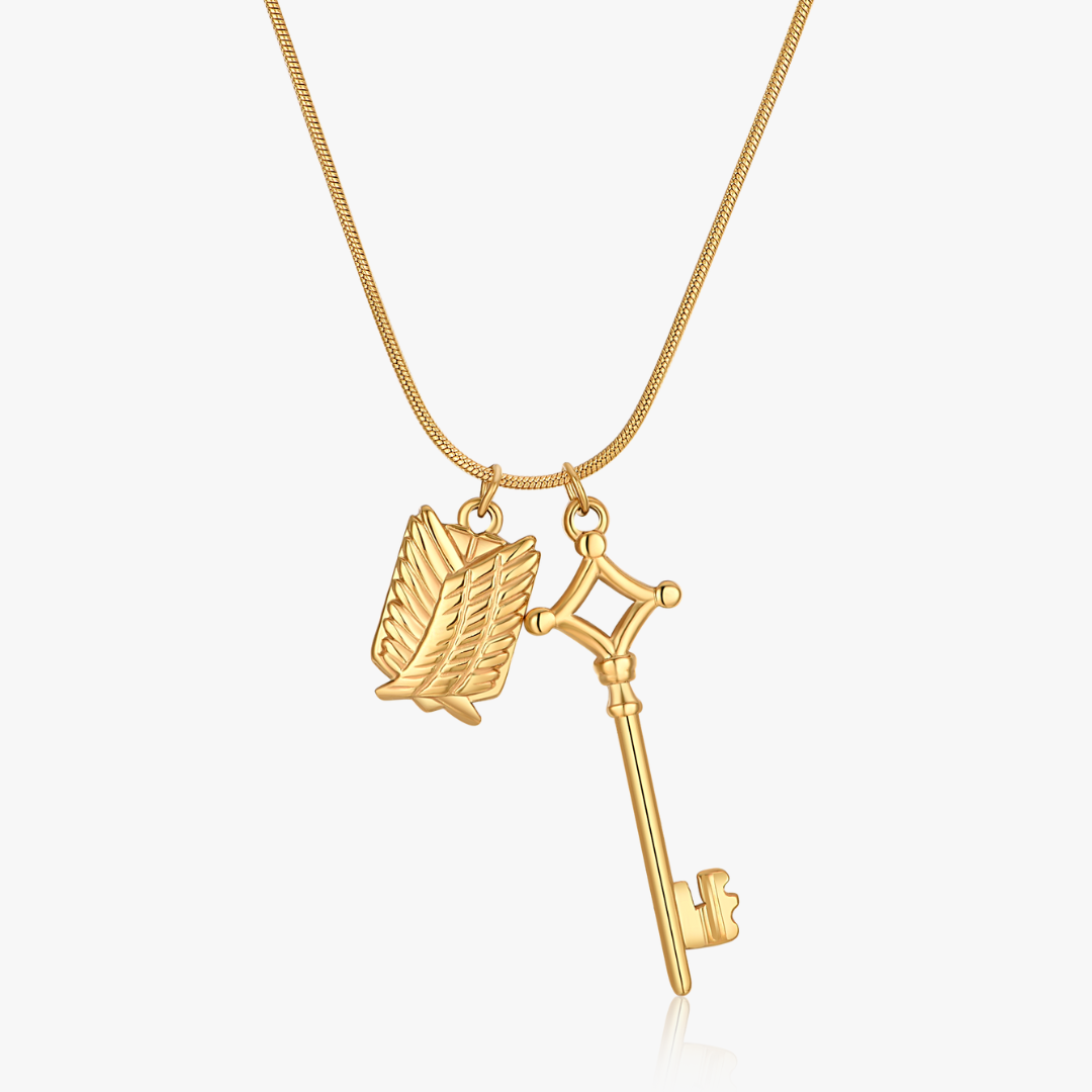 Wing and Key Necklace (Anime Inspired Collection)