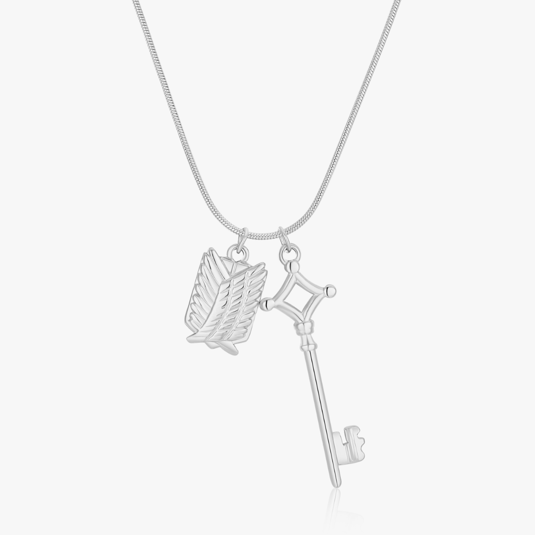 Wing and Key Necklace (Anime Inspired Collection)