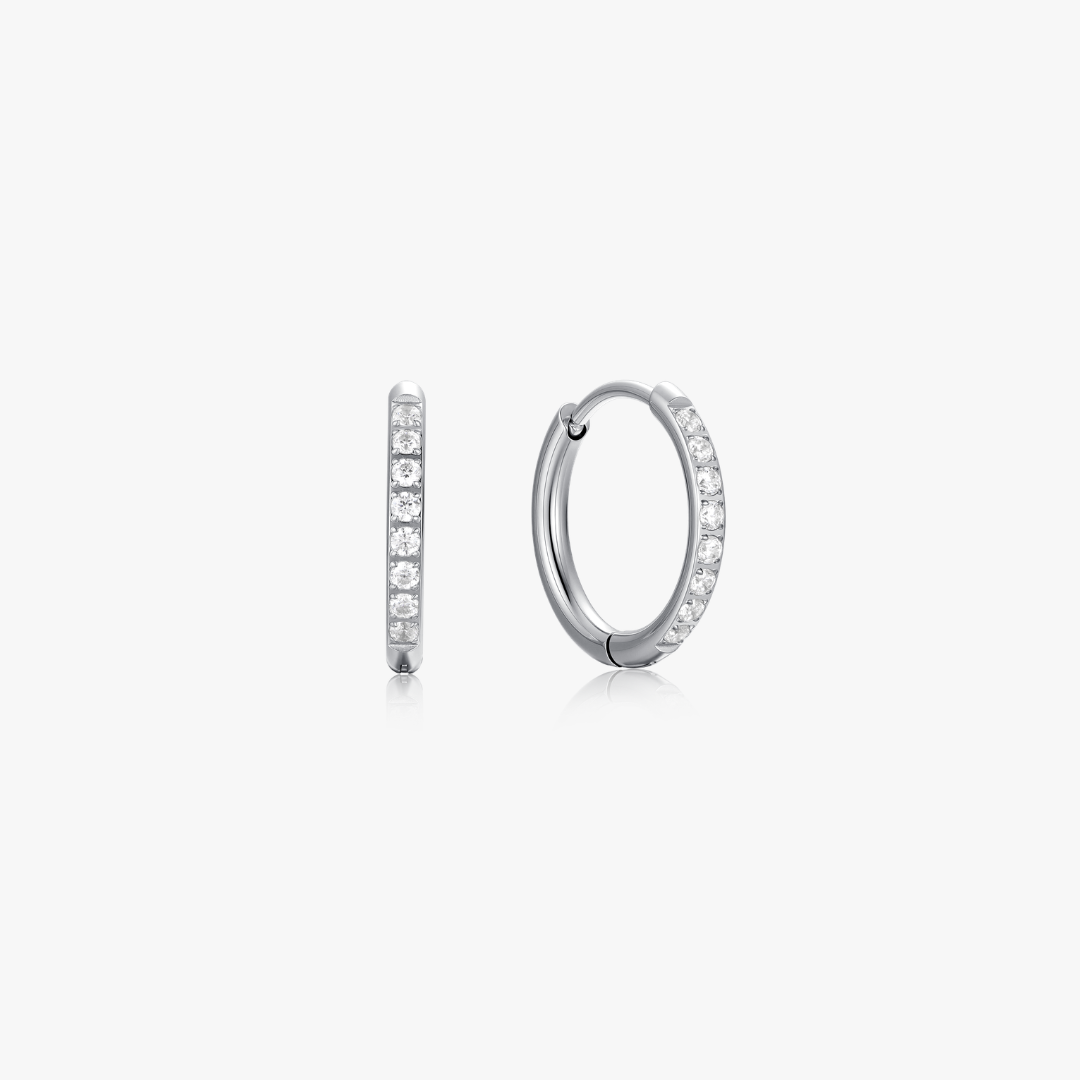 Crystal Mini Hoops