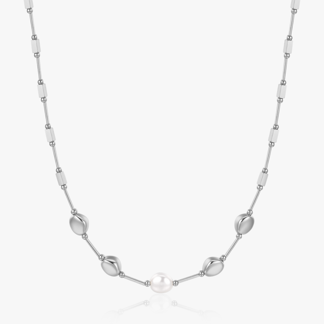 Esme Beaded Pearl Necklace
