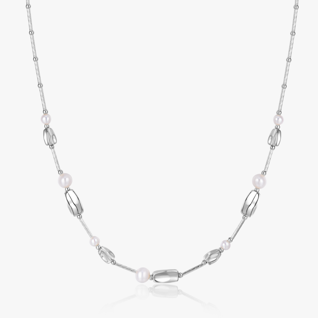 Milena Beaded Pearl Necklace