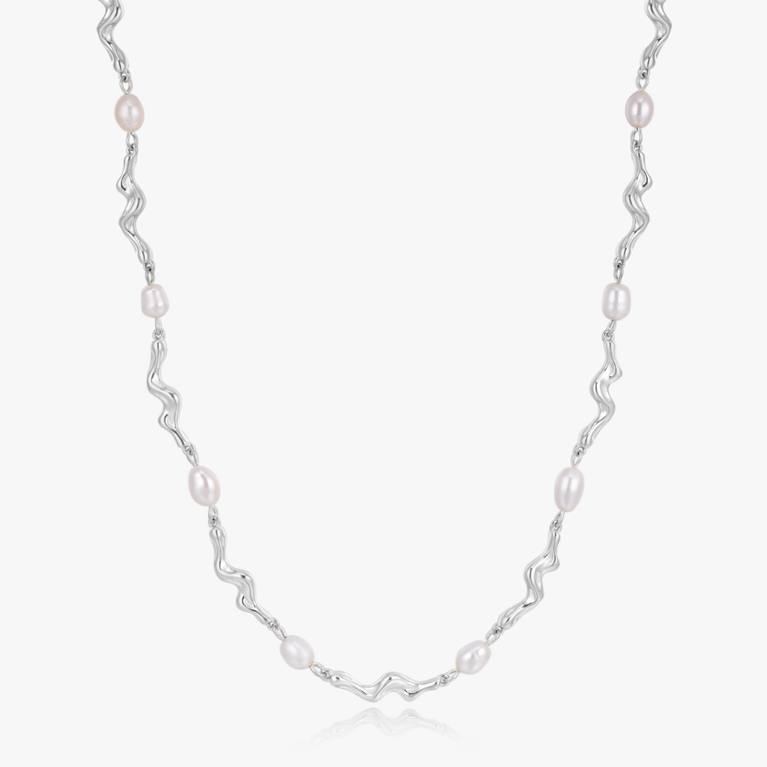 Zelia Organic Pearl Chain Necklace