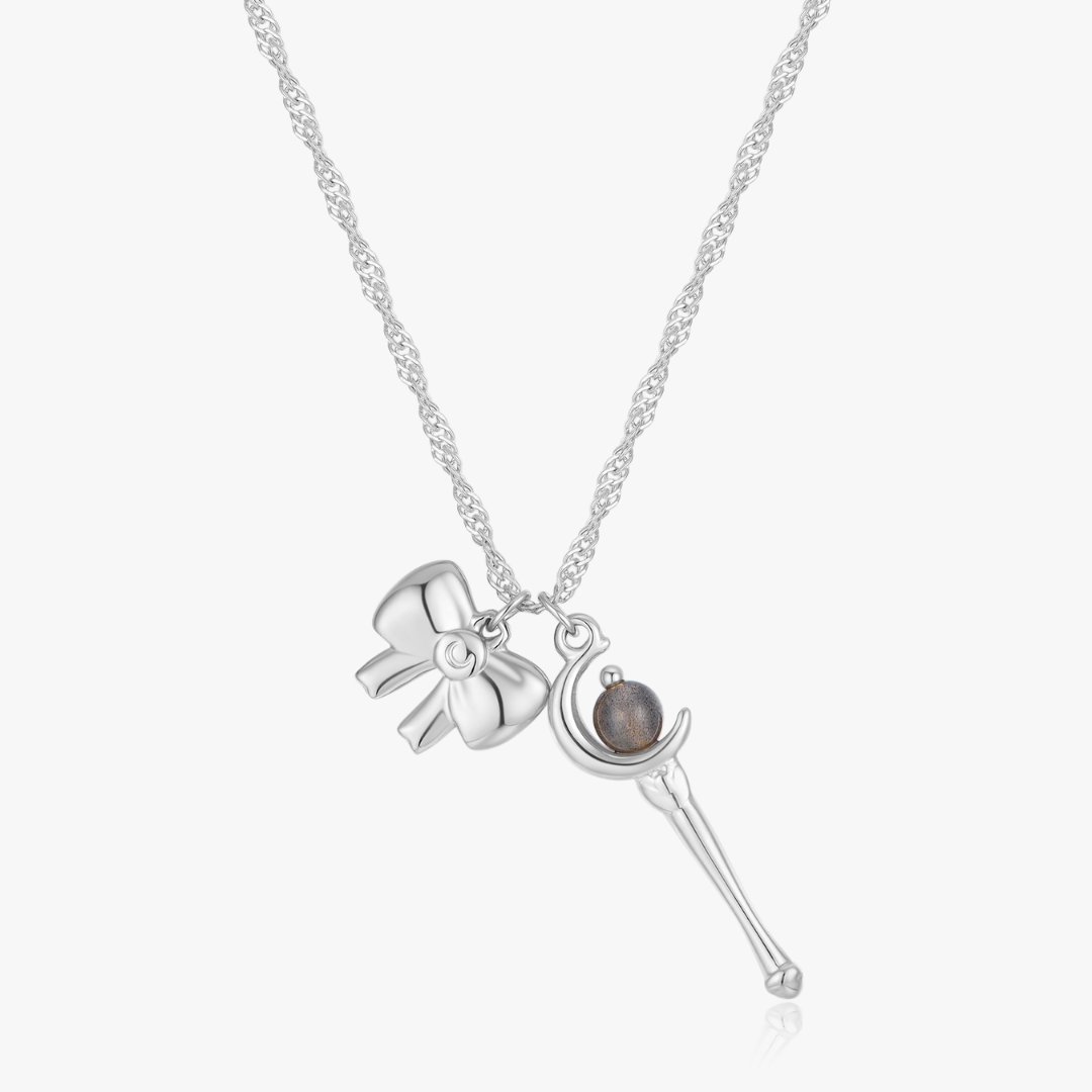 Bow and Staff Necklace (Anime Inspired Collection)