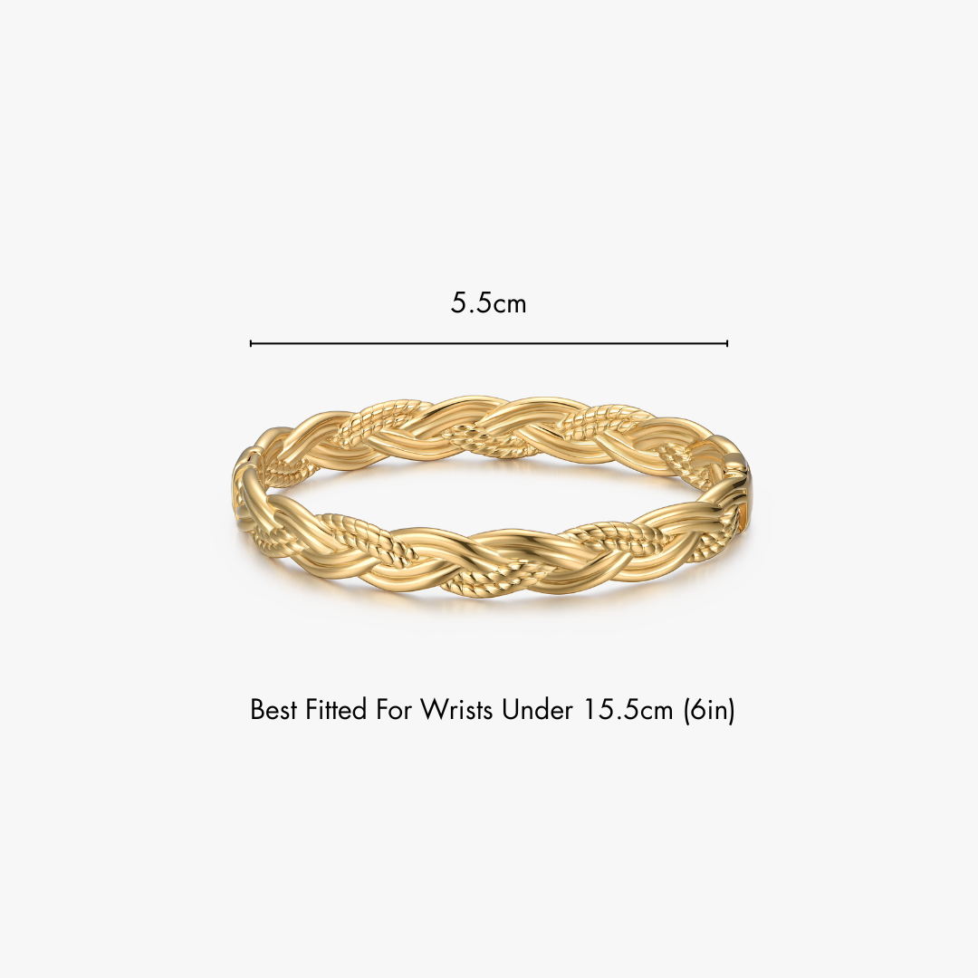 Thick Weave Stacker Cuff Bangle