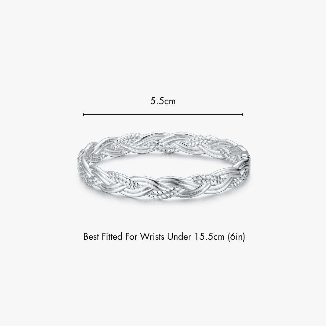 Thick Weave Stacker Cuff Bangle