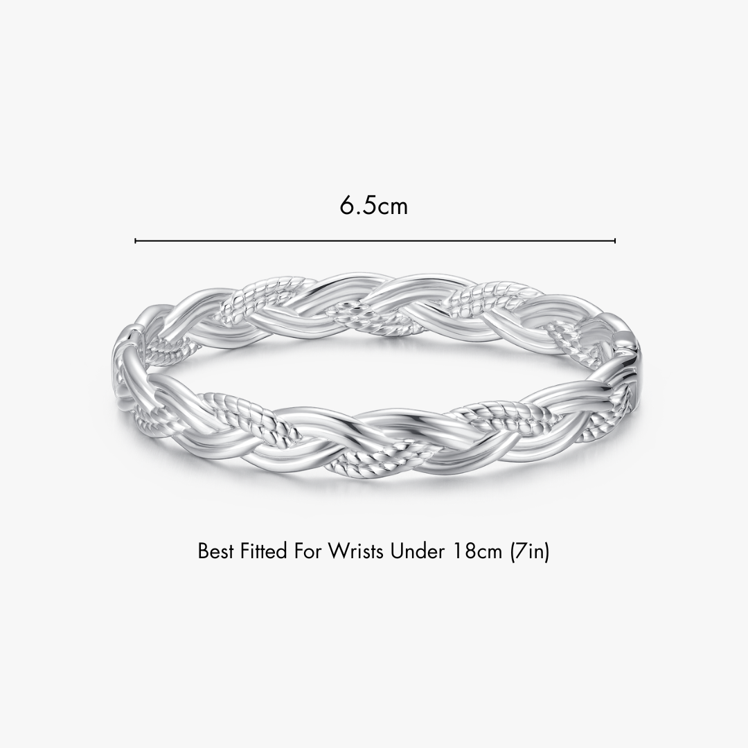 Thick Weave Stacker Cuff Bangle