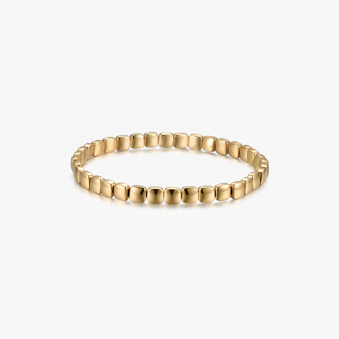 Square Stretch Beaded Bracelet
