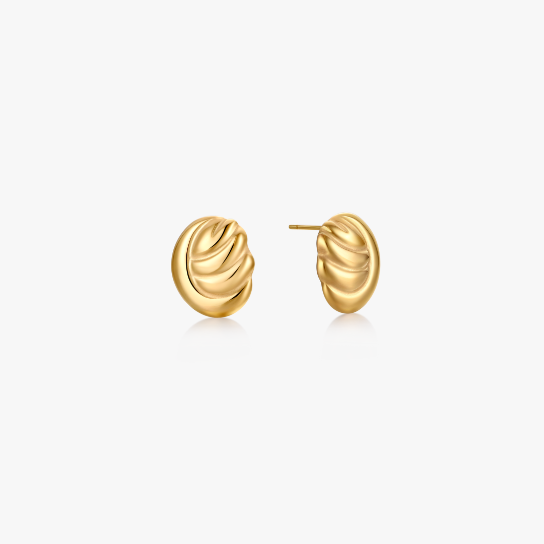 Norah Wave Stud Earrings