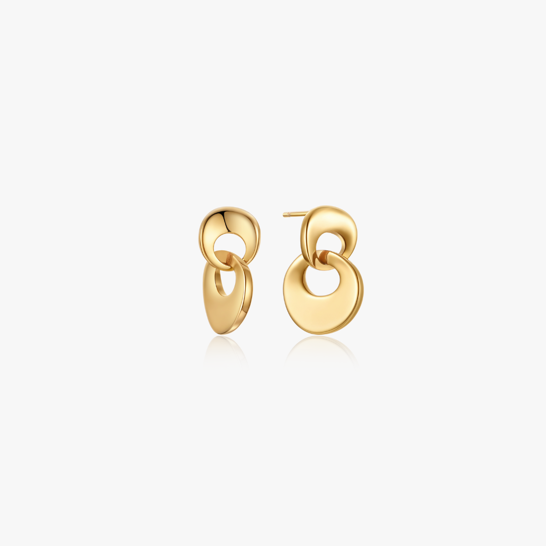Molly Intertwined Disk Earrings
