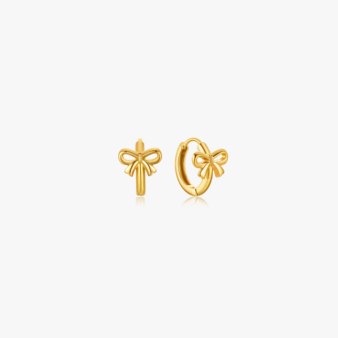 Thalia Bow Mini Hoops