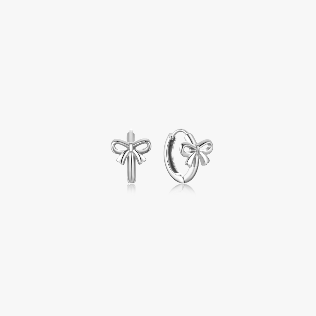Thalia Bow Mini Hoops