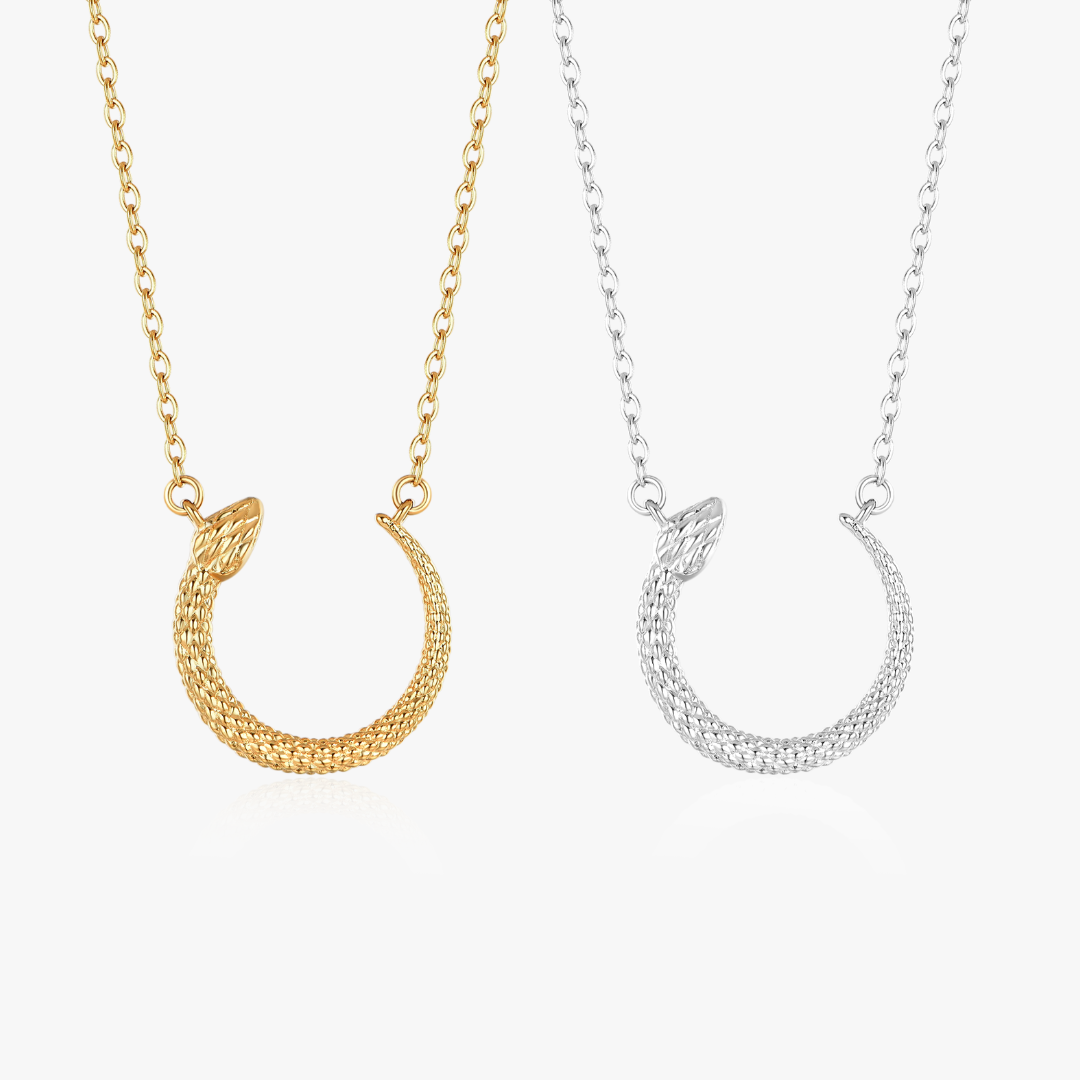 Geometric Snake Pendant
