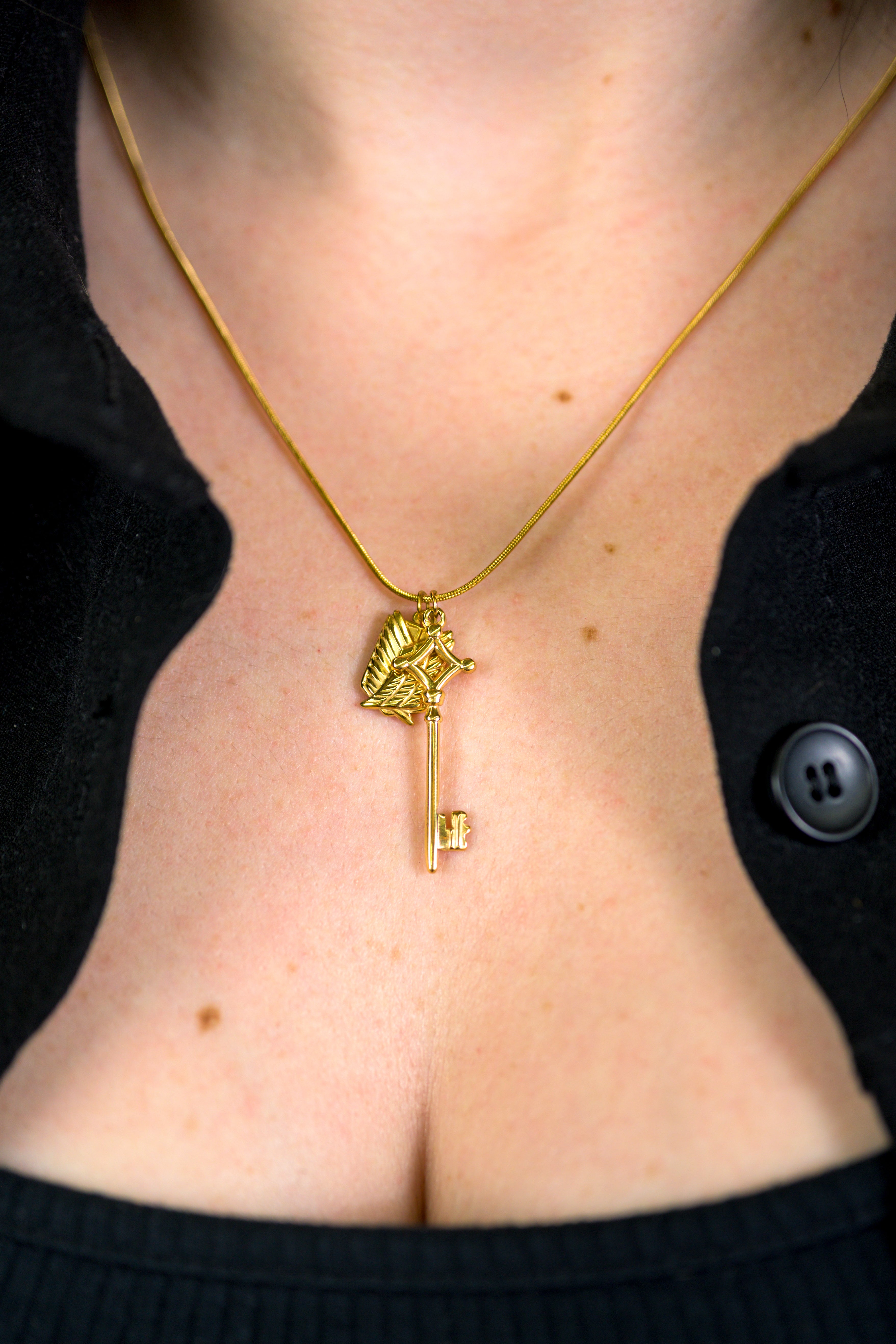 Wing and Key Necklace (Anime Inspired Collection)