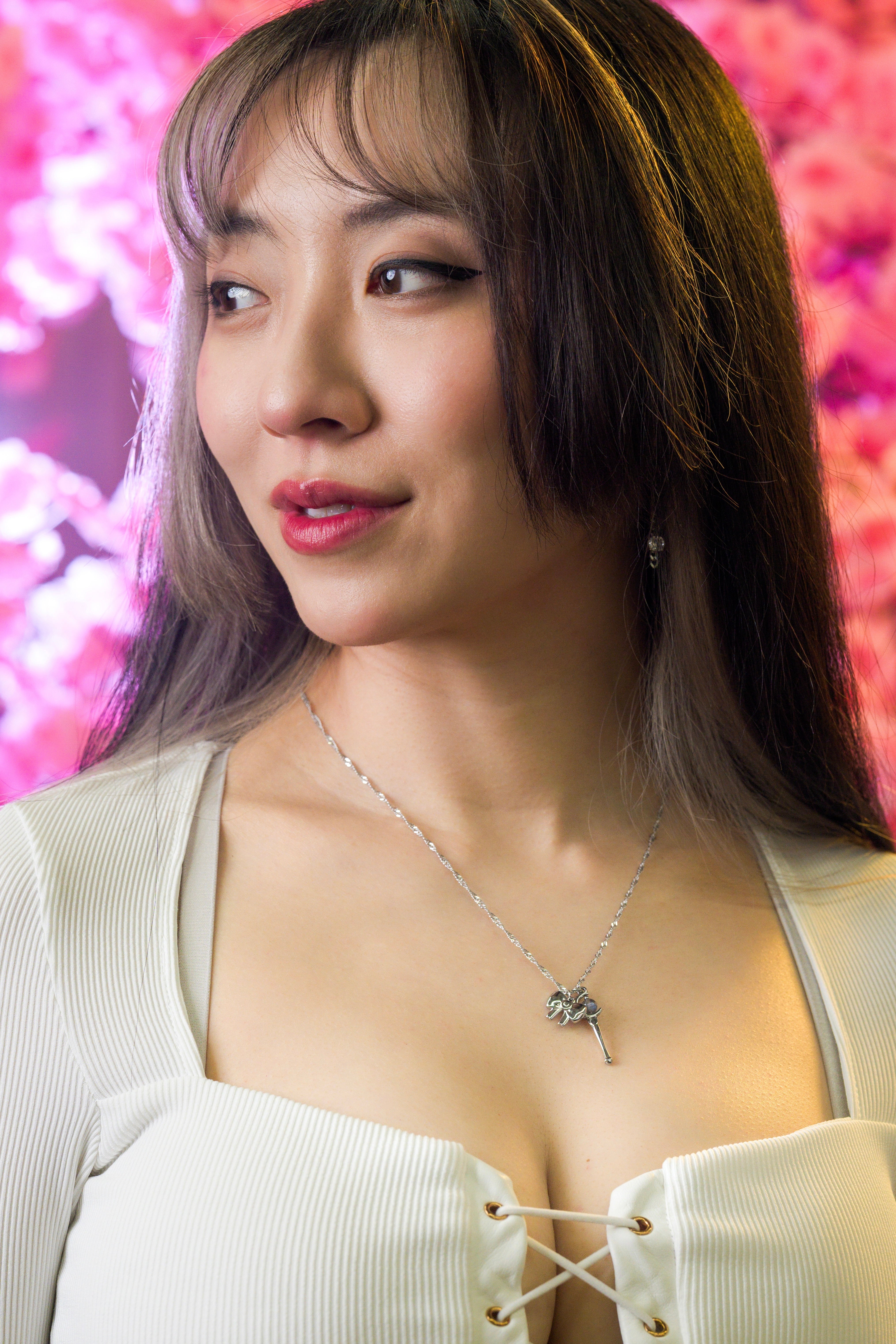 Bow and Staff Necklace (Anime Inspired Collection)