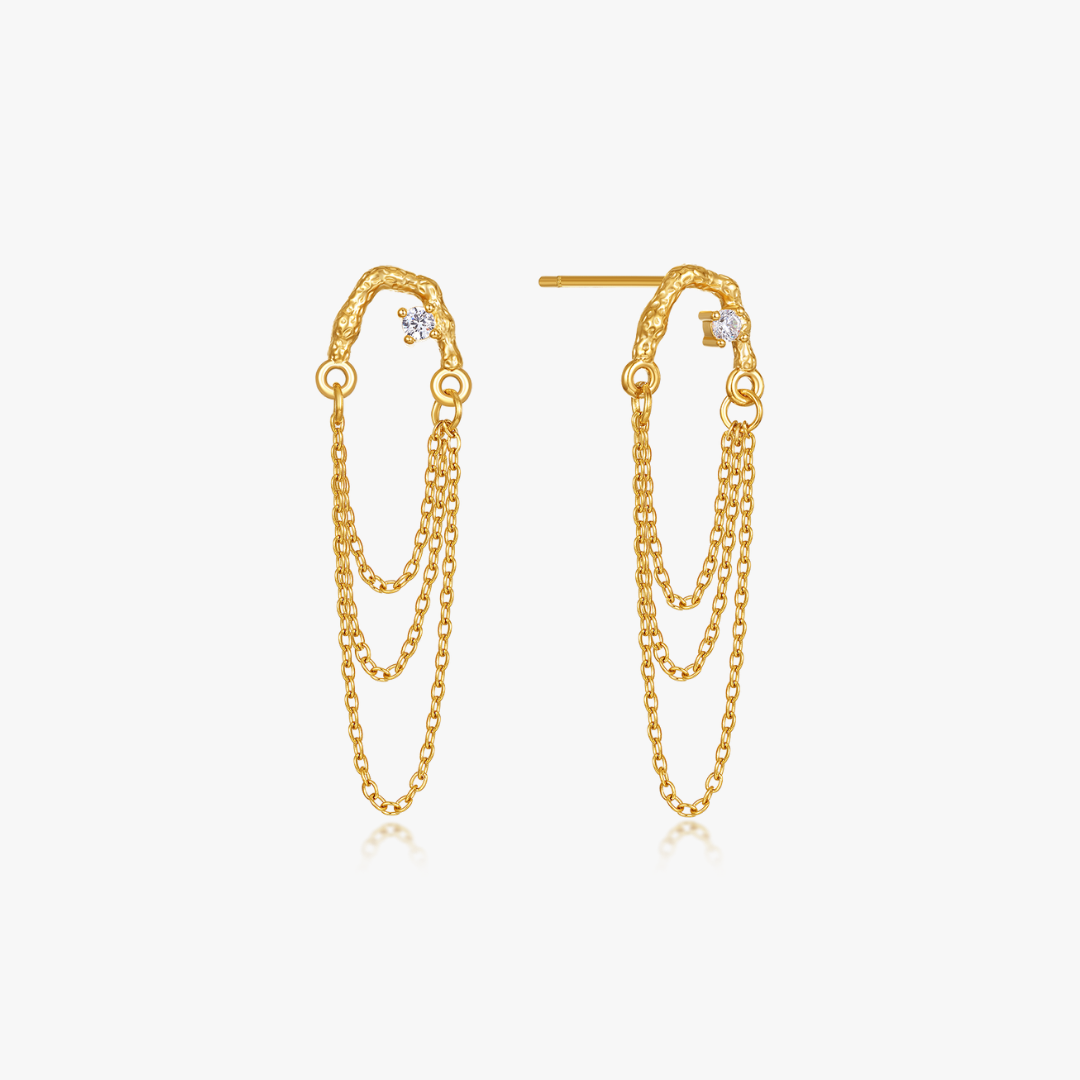 Dangly Chain Earrings (Greek Inspired Collection)