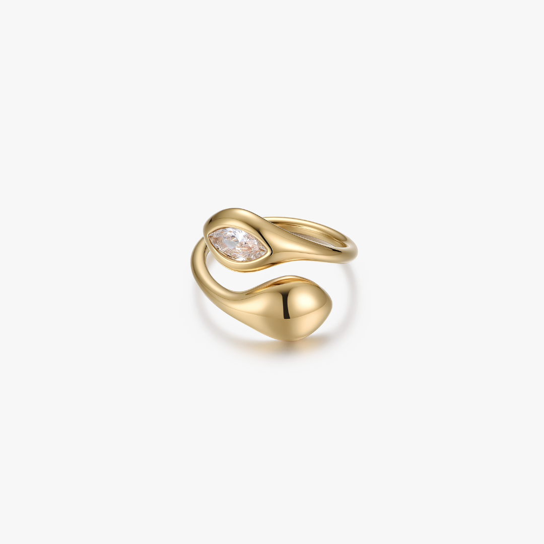 Pinky Promise Twisted Gem Ring