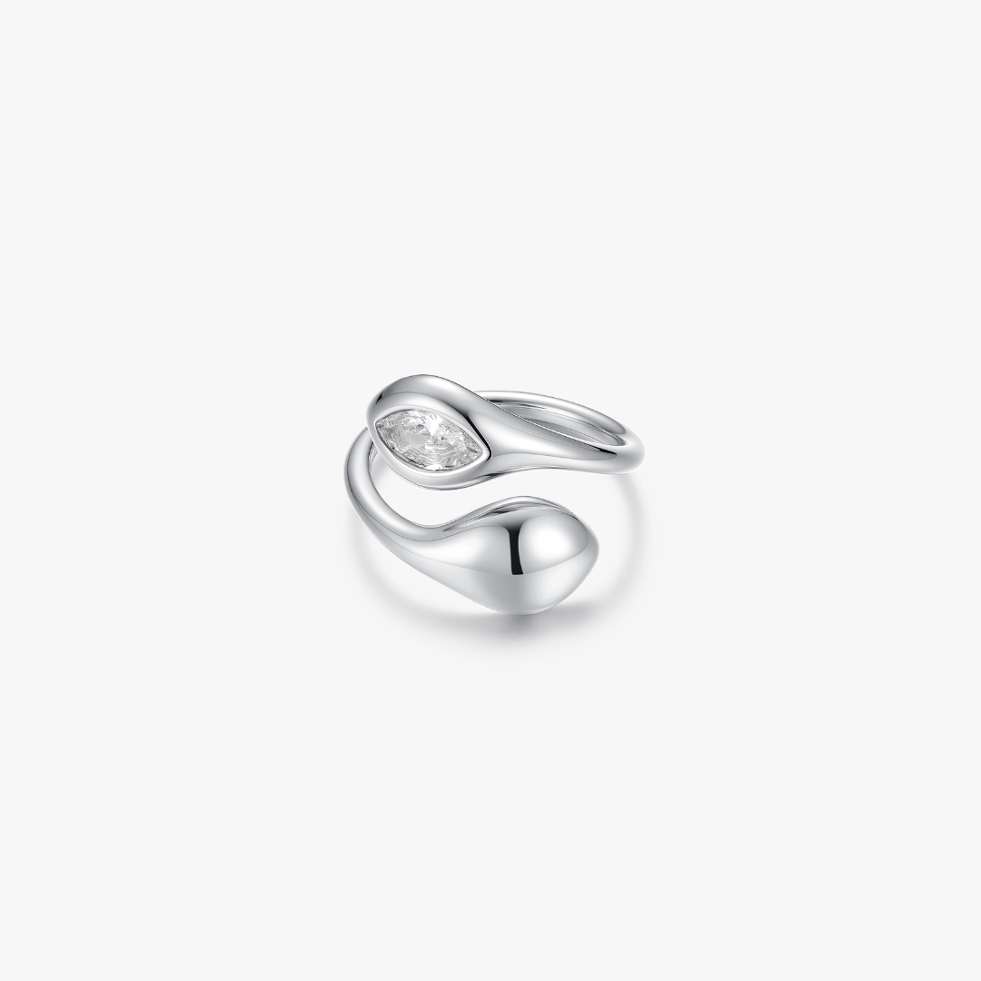 Pinky Promise Twisted Gem Ring