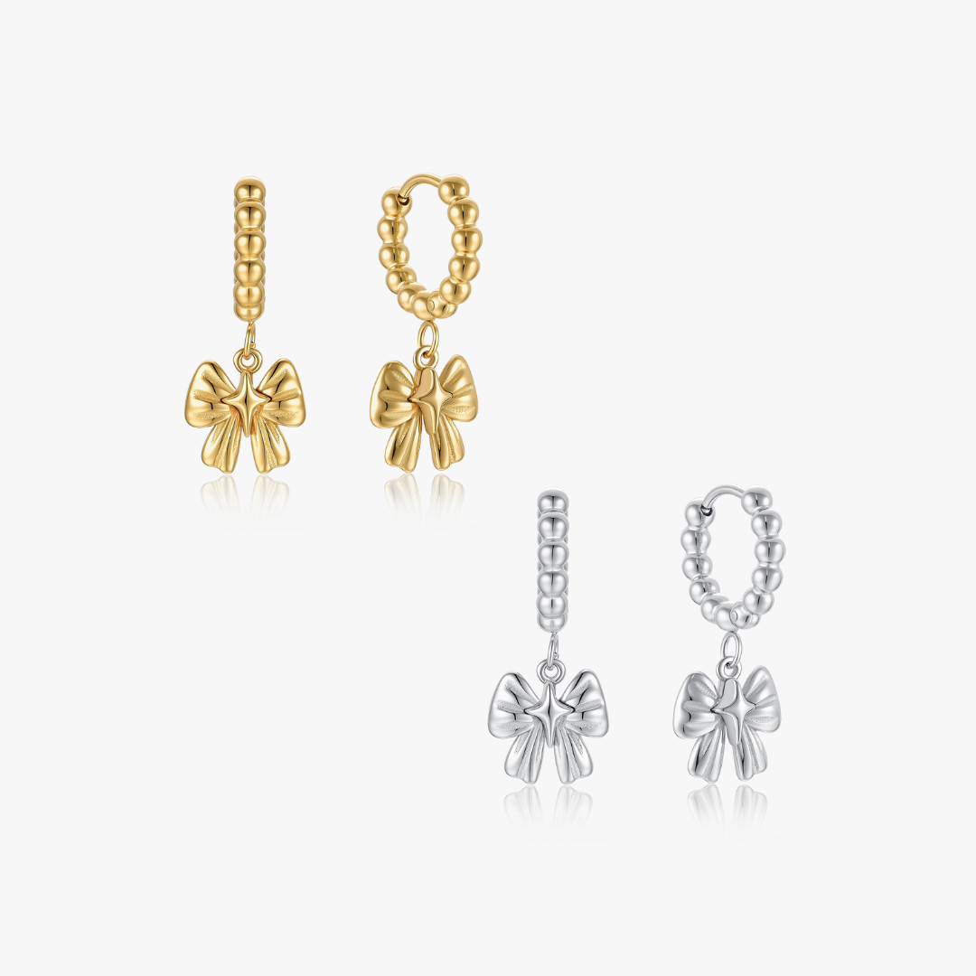 Rosette Bow Earrings