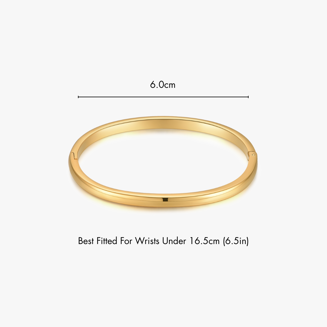 Simple Stacker Cuff Bangle Bracelet