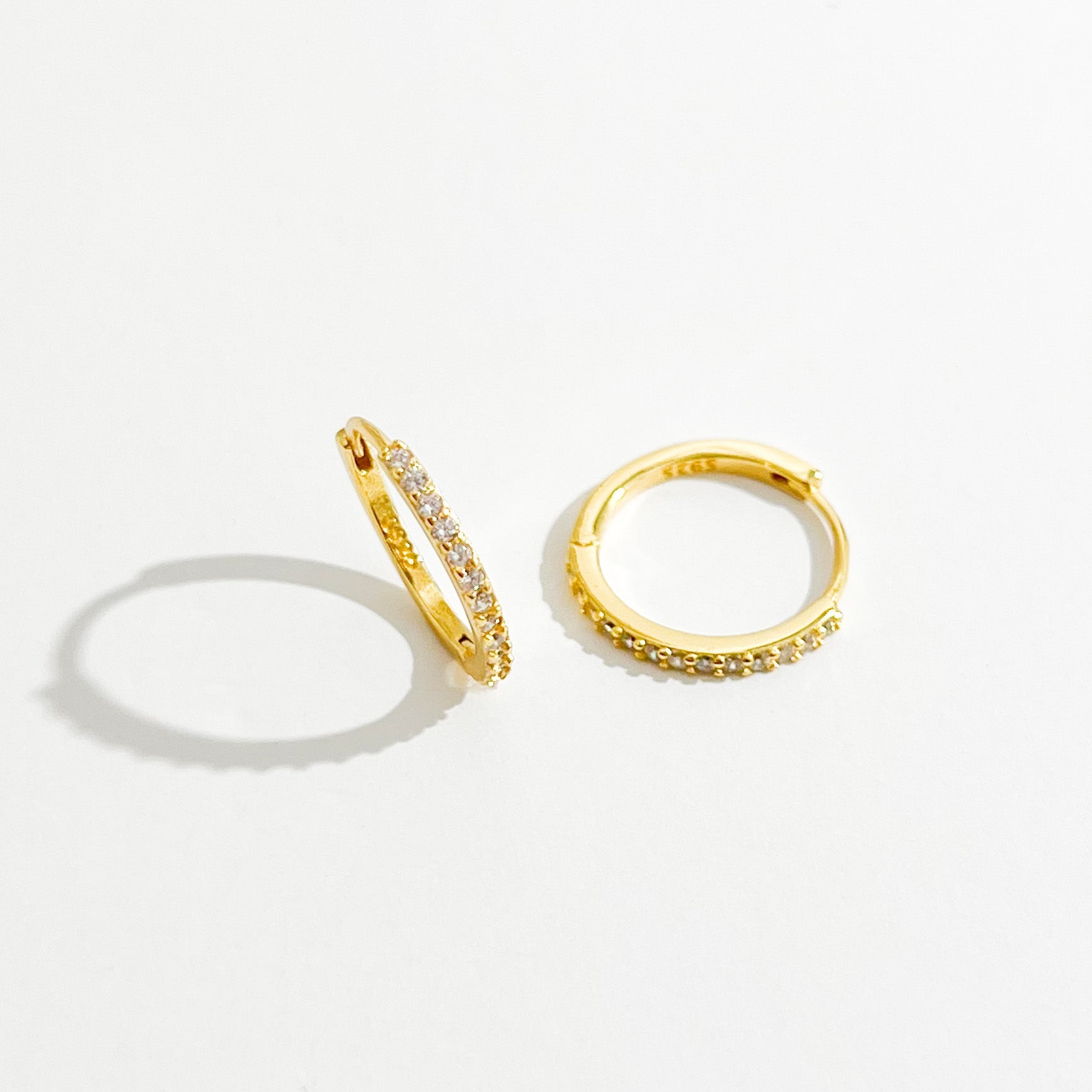 Adeline Hoops in Gold - Flaire & Co.