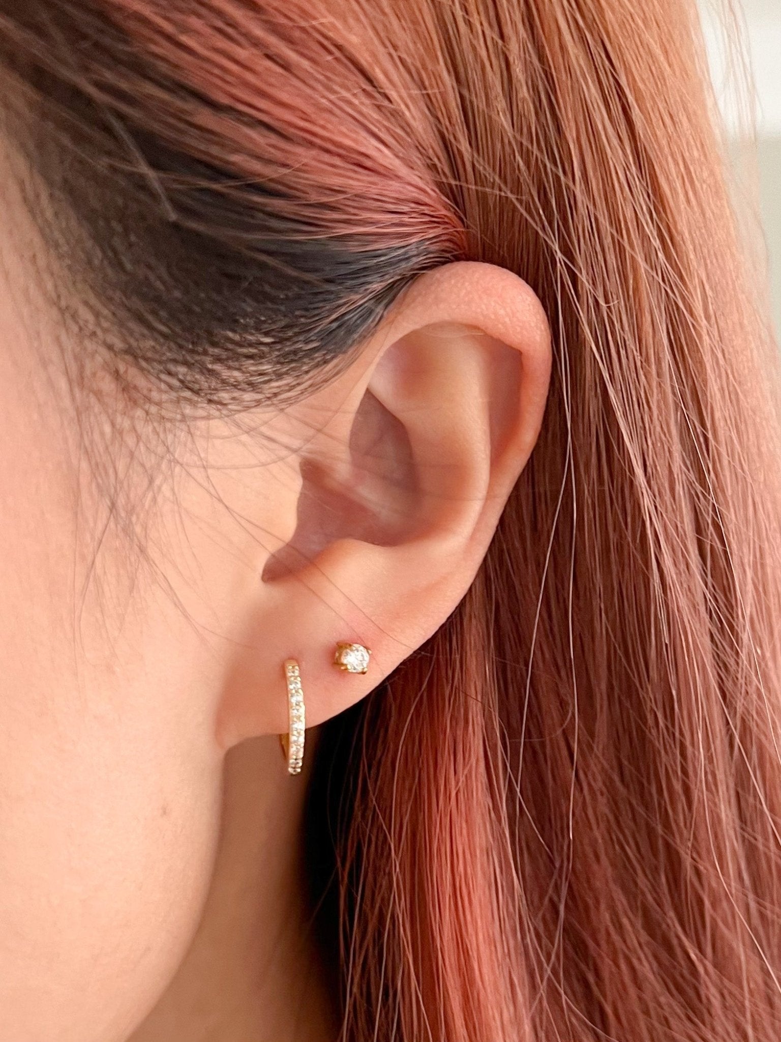 Adeline Hoops in Gold - Flaire & Co.