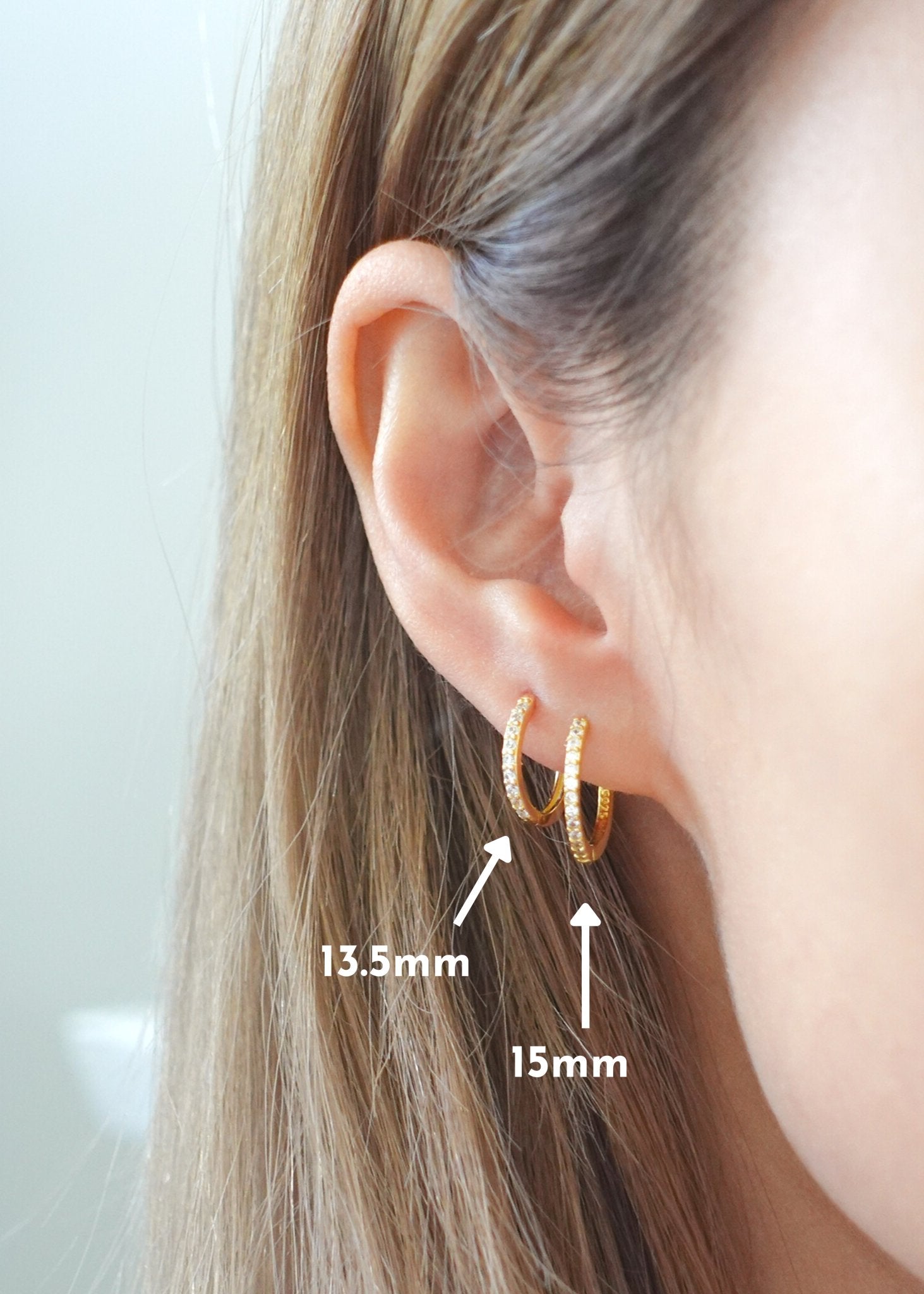 Adeline Hoops in Gold - Flaire & Co.