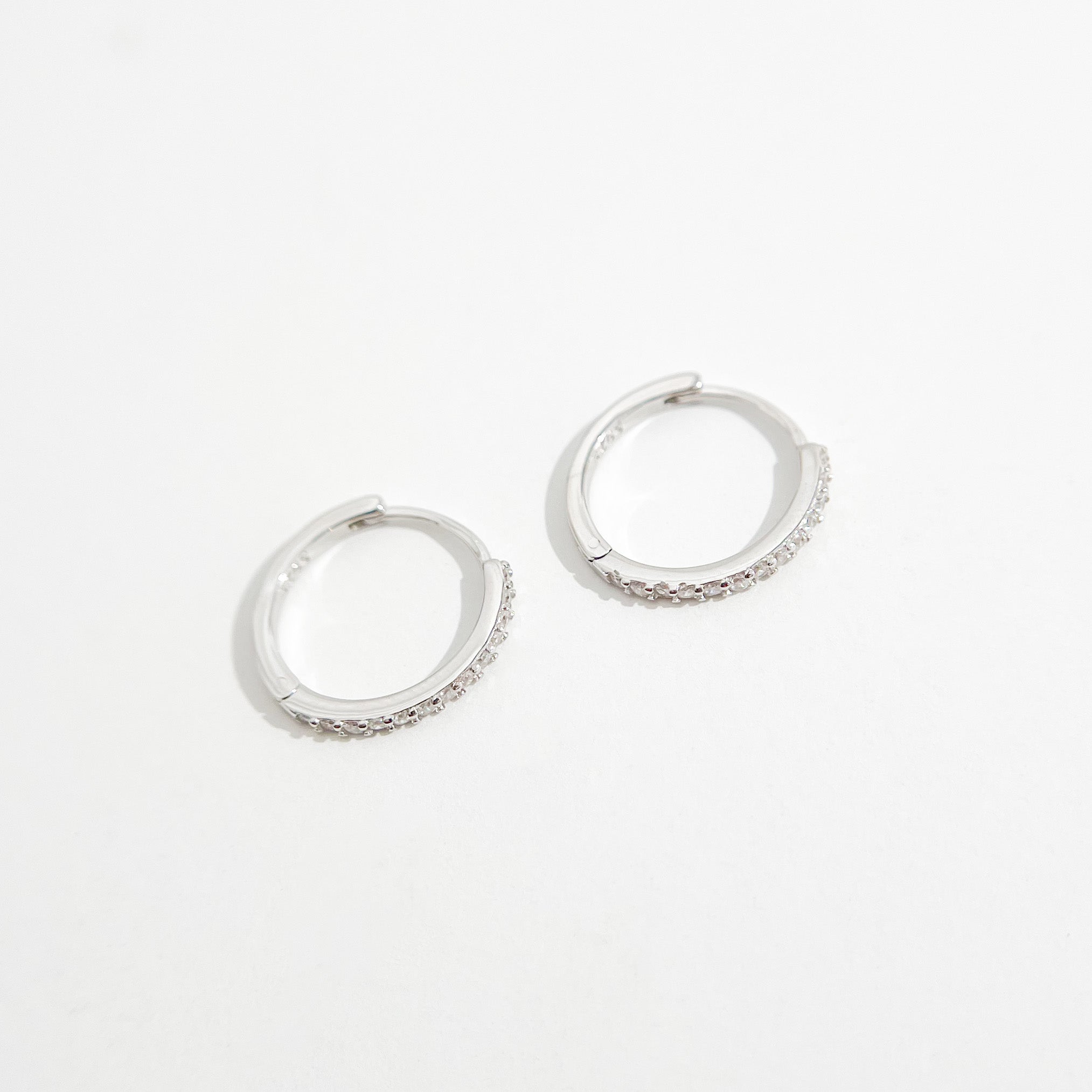 Adeline Hoops in Silver - Flaire & Co.