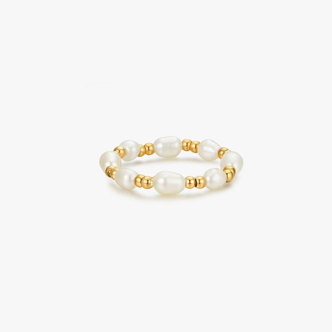 Adjustable Pearl Ring - Flaire & Co.