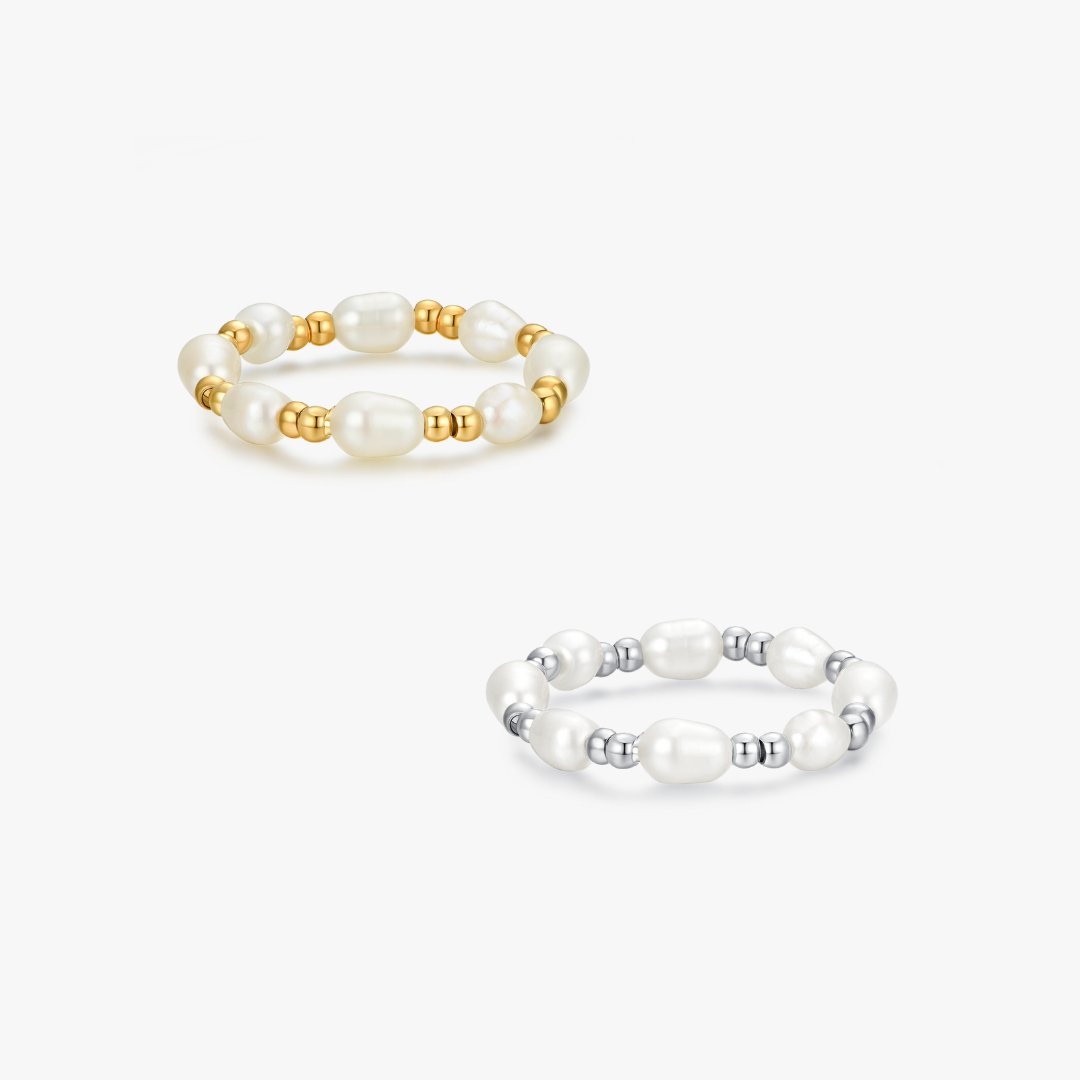Adjustable Pearl Ring - Flaire & Co.
