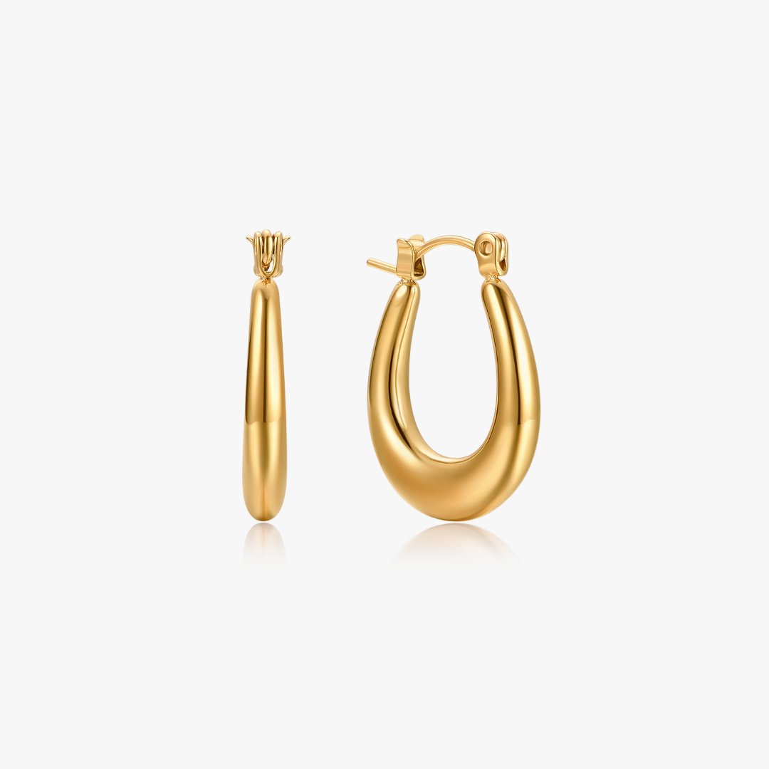 Alexandra Hoop Earrings (Greek Inspired Collection) - Flaire & Co.