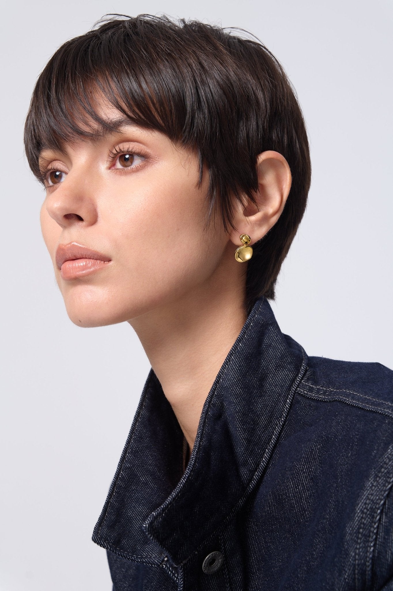 Angela Duo Disk Earrings - Flaire & Co.