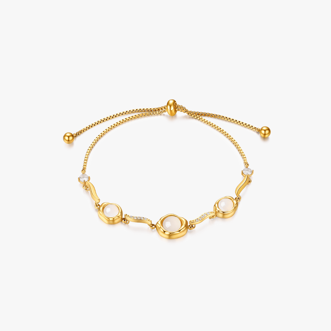 Anna Trio Gem Adjustable Bracelet - Flaire & Co.