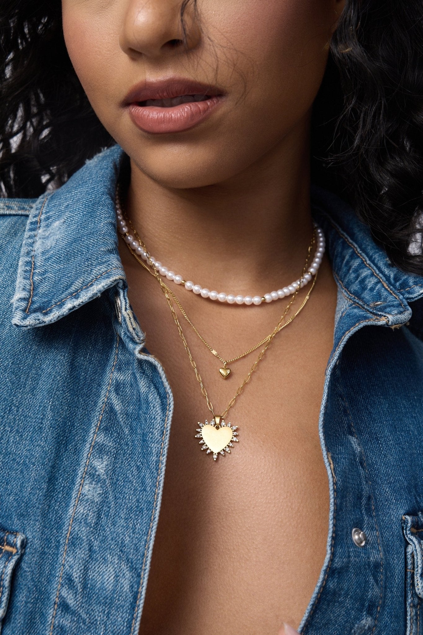 Aura Heart Necklace (Engravable) - Flaire & Co.