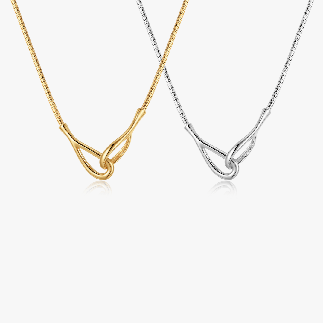 Ayla Intertwined Cuff Necklace - Flaire & Co.