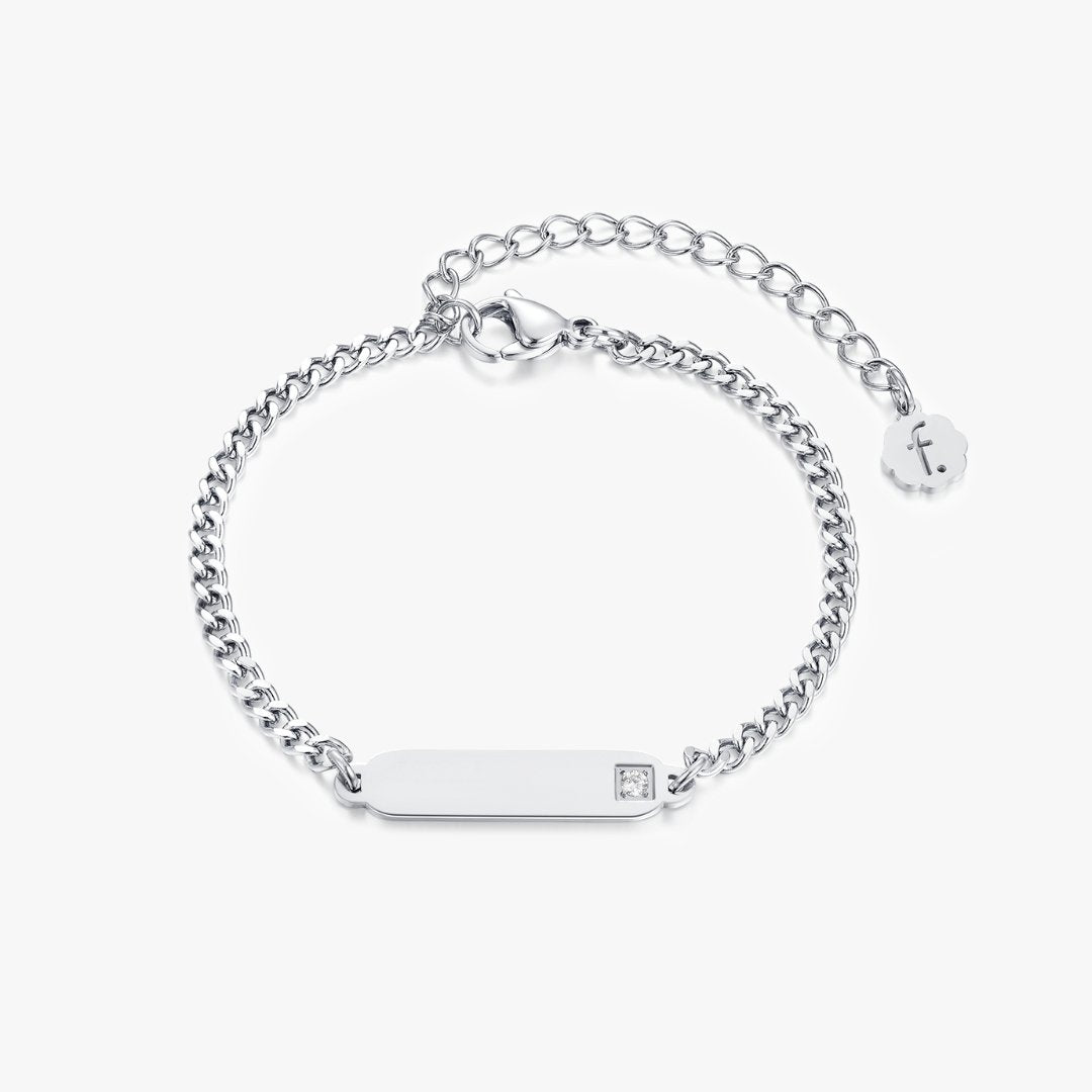 Bar Gem Engravable Bracelets - Flaire & Co.