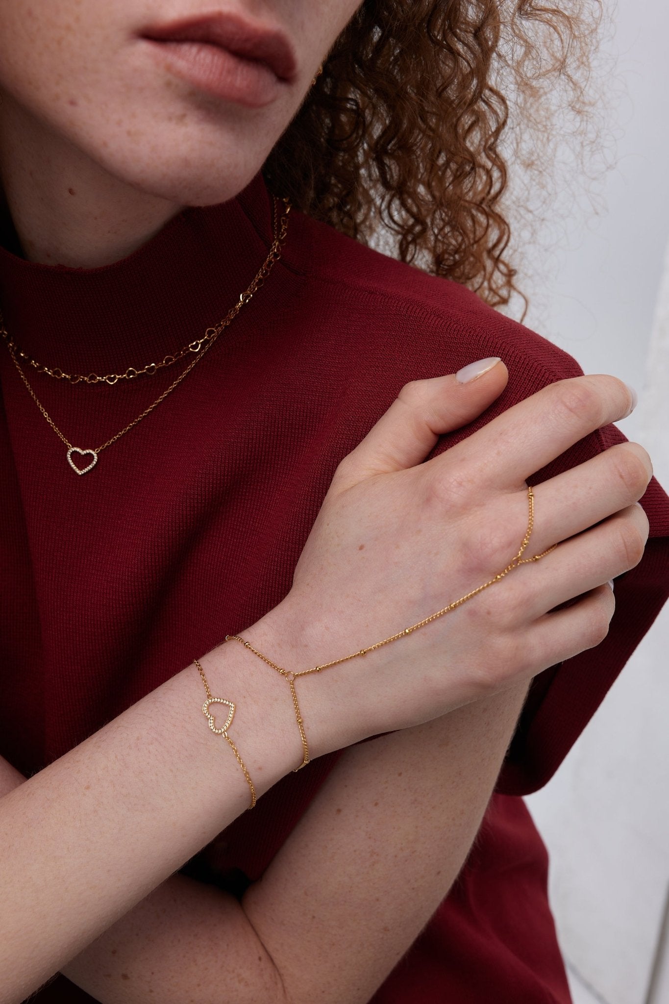 Beaded Hand Chain - Flaire & Co.
