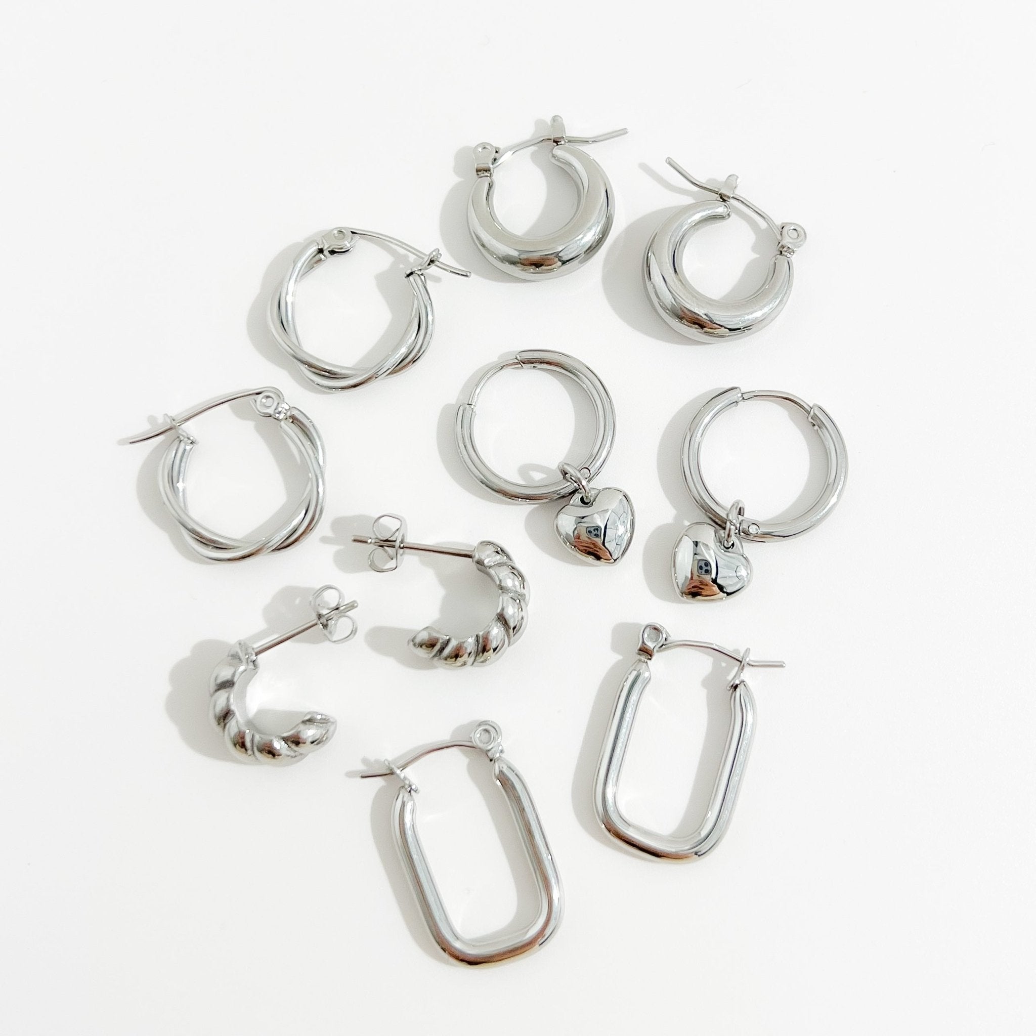 Best Sellers Silver Earrings Bundle - Flaire & Co.