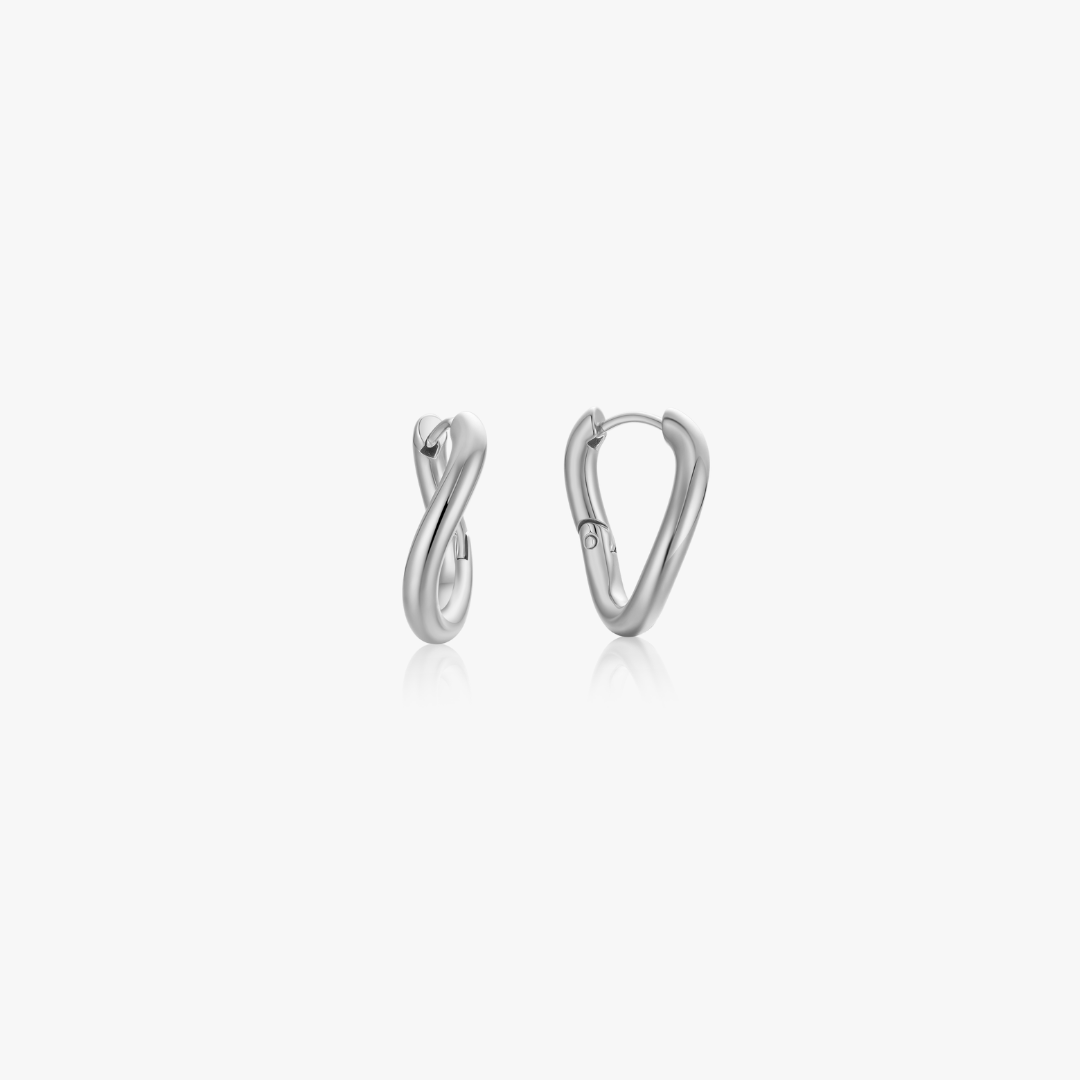 Bethany Organic Shape Hoops - Flaire & Co.