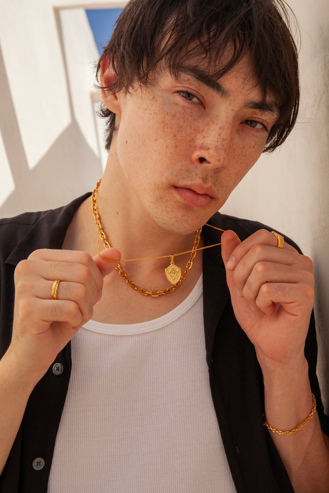 Blake Gold Chain (Unisex) - Flaire & Co.