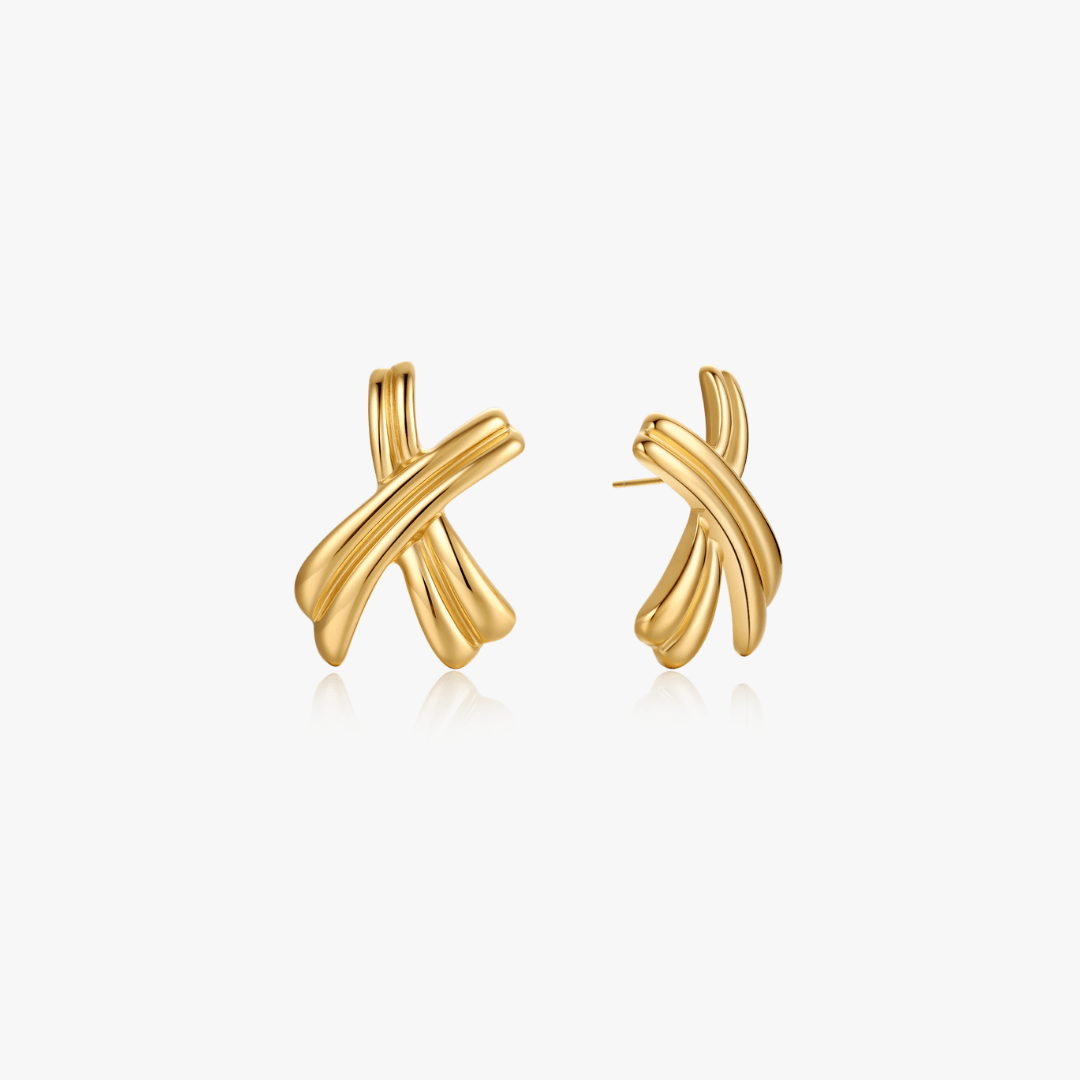 Bold X Earrings - Flaire & Co.