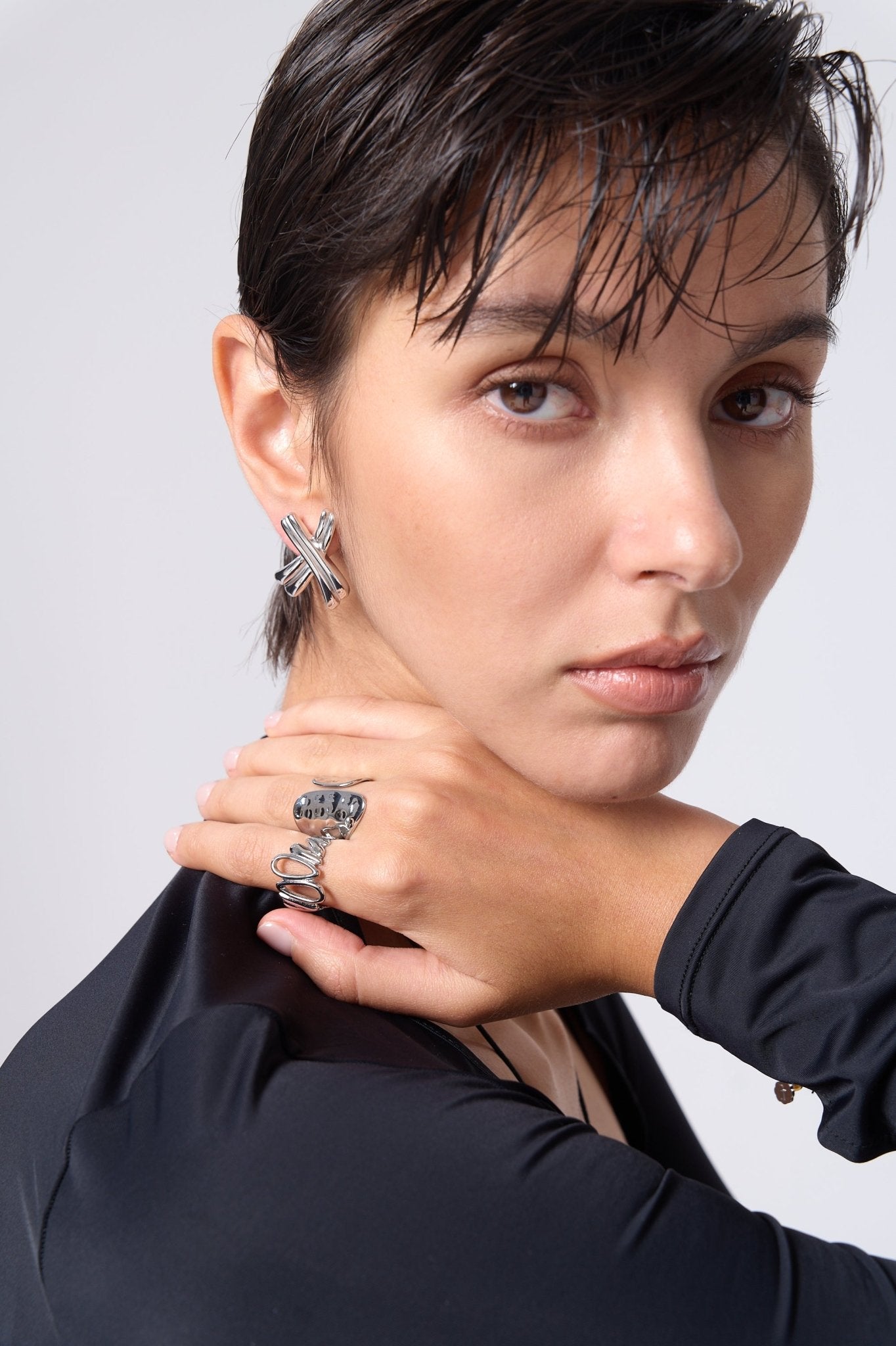 Bold X Earrings - Flaire & Co.